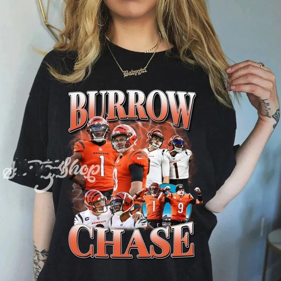 Chase Burrow Chase Burrow Chase Burrow Fans Chase Burrow Man vtg shirt sweater - Picture 1 of 2